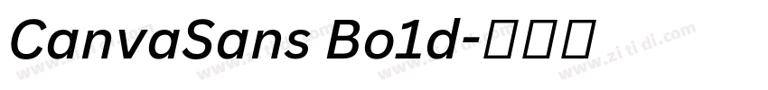 CanvaSans Bo1d字体转换